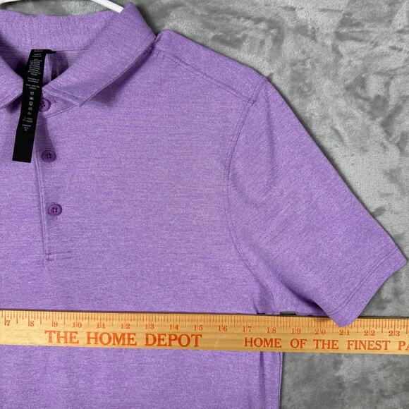 Lululemon Evolution Short Sleeve Pique Polo‎ Shirt Medium - Picture 8 of 8